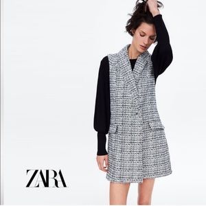 Zara tweed jumpsuit romper